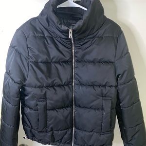 Black puffed jacket from forever 21